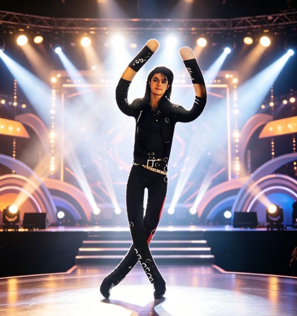 Prop De Cosplay - Figurine articulée en peluche Michael Jackson,