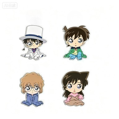 Acrylic Cosplay Prop - Broche anime Détective Conan, Shinichi et