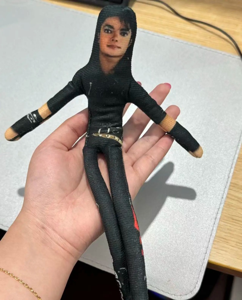 Evoker Cosplay Prop - Nouvelle figurine en peluche Michael Jackson,
