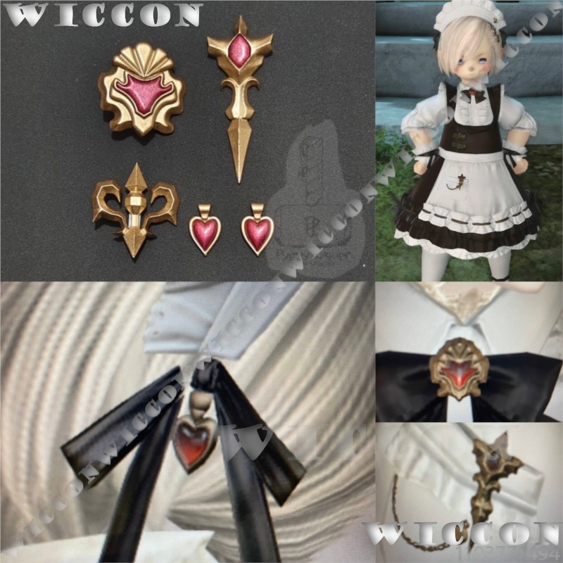 Cosplay Prop 3D Print - Ensemble d'accessoires d'uniforme de demoiselle d'honneur