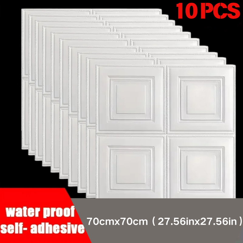 Eva Foam Sheet - Papier peint anti-collision imperméable 70*70cm, autocollant