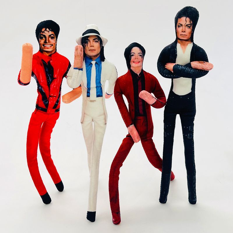 Evoker Cosplay Prop - Poupée articulée en peluche Michael Jackson