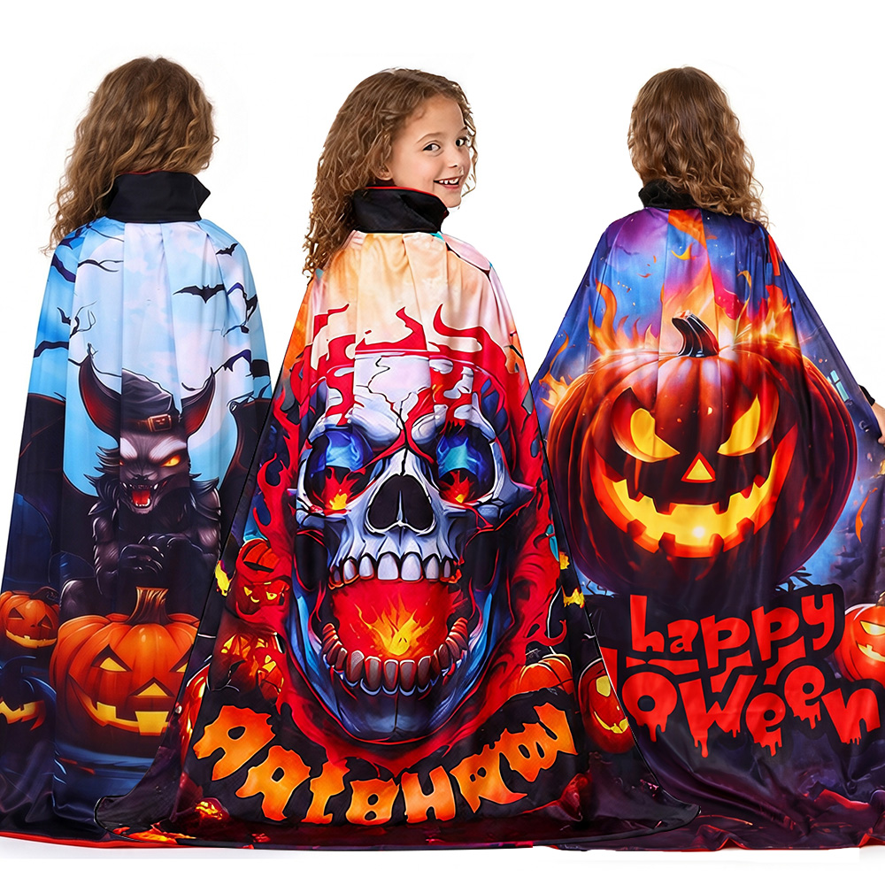 Cape longue à capuche pour enf - Cosplay Flame Prop avis et prix