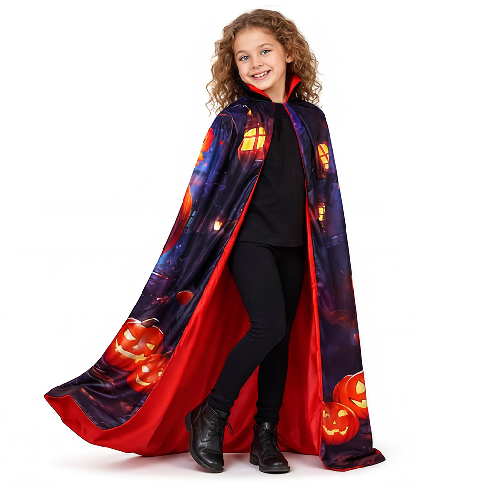 Cape longue à capuche pour enf - Cosplay Flame Prop avis et prix