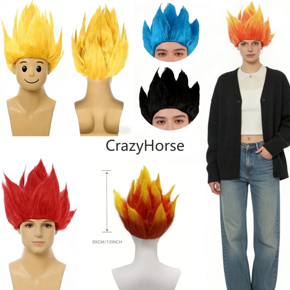 Perruques Saiyan Z pour Hommes - Cosplay Flame Prop avis et prix